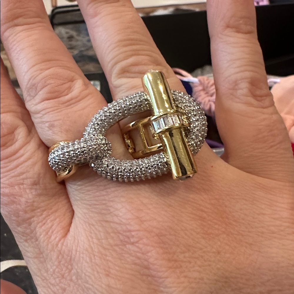 Gold and Silver Statement Ring